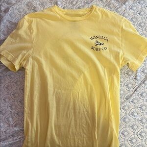 Honolua Surf Co Yellow Short Sleeve Tee